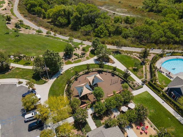 24802 Sandy Trail Pl, Menifee, CA 92584 - aerial view of a pool