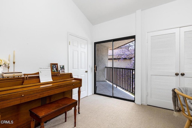 4210 Via Arbolada Unit 308, Los Angeles, CA 90042 - office featuring carpet and vaulted ceiling