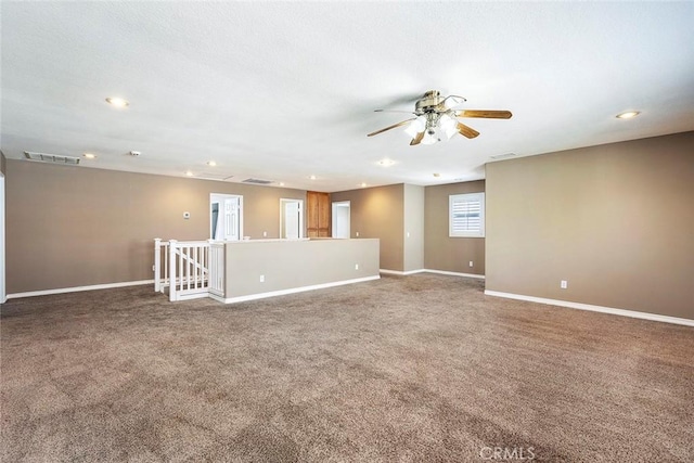 39766 Pinedale Way, Murrieta, CA 92562 - empty room featuring ceiling fan, carpet flooring, and recessed lighting