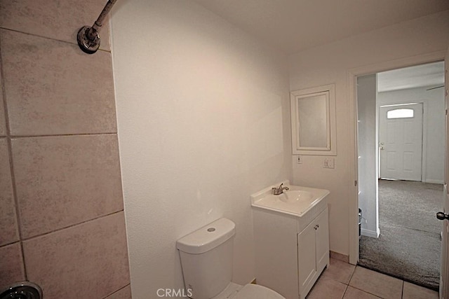 509 E Williams St, Yermo, CA 92398 - bathroom with vanity, toilet, and tile patterned flooring