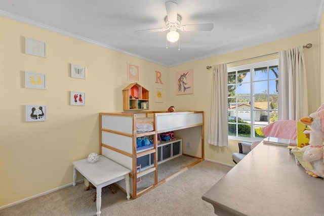 2528 Windmill View Rd, El Cajon, CA 92020 - carpeted bedroom with ornamental molding and baseboards