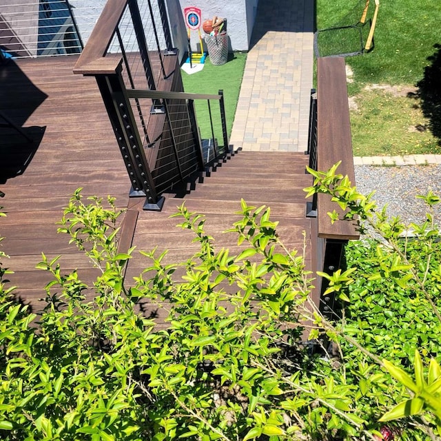 2528 Windmill View Rd, El Cajon, CA 92020 - view of wooden terrace