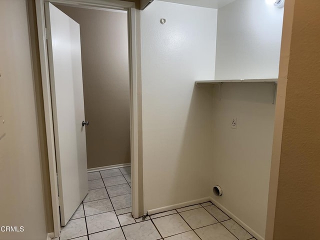 1797 E Avenida De Las Flores, Thousand Oaks, CA 91362 - washroom with hookup for an electric dryer, light tile patterned floors, and baseboards