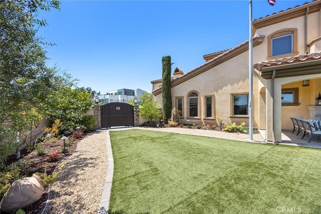 21925 Heatheridge Dr, Yorba Linda, CA 92887 - view of yard with a gate and a patio