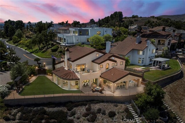 21925 Heatheridge Dr, Yorba Linda, CA 92887 - aerial perspective of suburban area