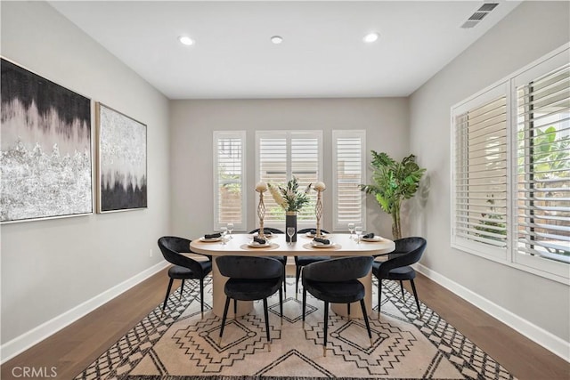 370 Sawbuck, Irvine, CA 92618 - dining room with wood finished floors, recessed lighting, and baseboards
