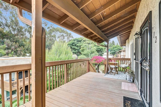 6362 Rancho Mission Rd Unit 712, San Diego, CA 92108 - view of wooden terrace