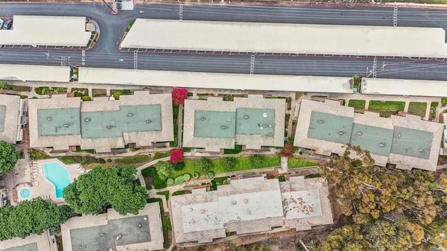 6362 Rancho Mission Rd Unit 712, San Diego, CA 92108 - aerial overview of property's location with a pool area