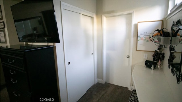6384 E Lowe Ave, Fresno, CA 93727 - corridor with dark colored carpet