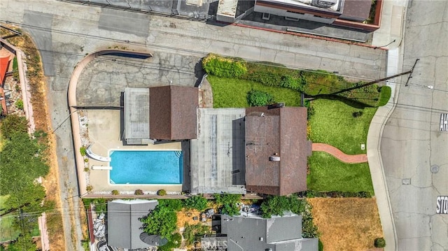 1995 Cadillac Dr, Pomona, CA 91767 - aerial view of a pool area