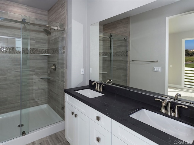 1474 Skyline Ln, San Pedro, CA 90732 - full bath featuring a shower stall and double vanity