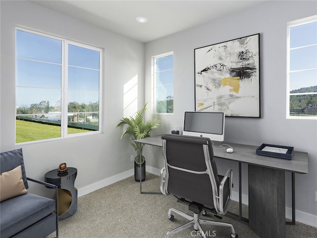 1474 Skyline Ln, San Pedro, CA 90732 - office featuring baseboards and recessed lighting