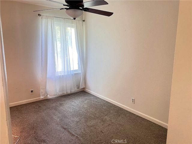 3751 Ketch Ave Unit D, Oxnard, CA 93035 - carpeted empty room featuring ceiling fan and baseboards