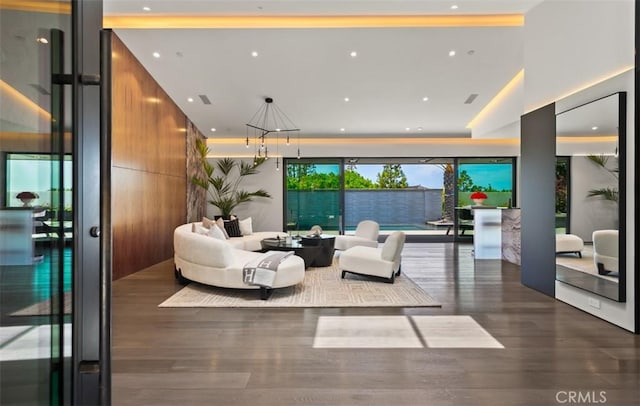 15 Torrey Pines Ln, Newport Beach, CA 92660 - living room featuring wood finished floors and recessed lighting