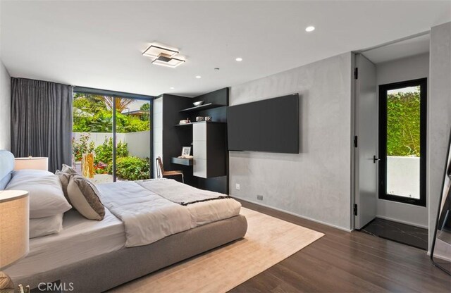 15 Torrey Pines Ln, Newport Beach, CA 92660 - bedroom featuring dark wood finished floors, baseboards, and recessed lighting