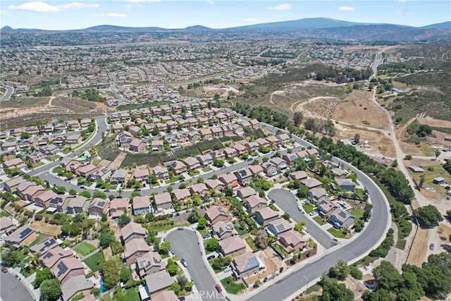 33184 Puffin St, Temecula, CA 92592 - aerial overview of property's location featuring a mountain backdrop