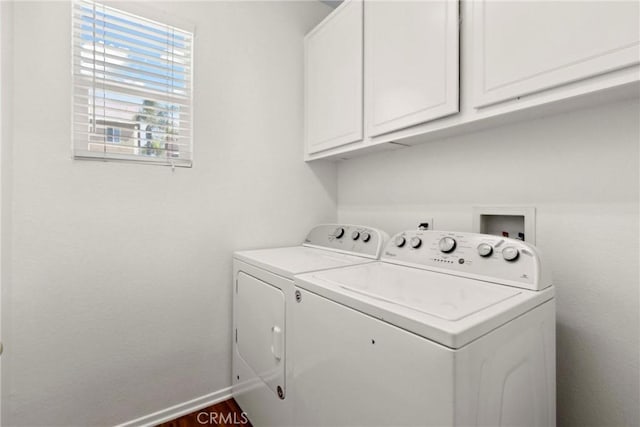 33184 Puffin St, Temecula, CA 92592 - washroom featuring independent washer and dryer, cabinet space, and baseboards