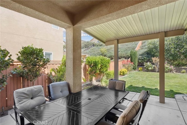 33184 Puffin St, Temecula, CA 92592 - view of patio / terrace featuring outdoor dining space