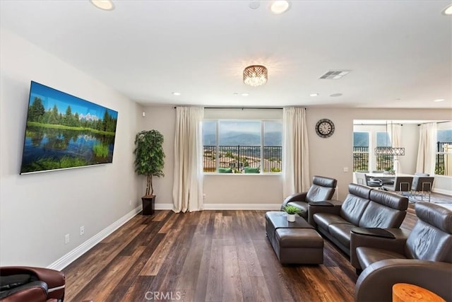 11313 Atlas Ct, Corona, CA 92883 - living room with wood finished floors and recessed lighting