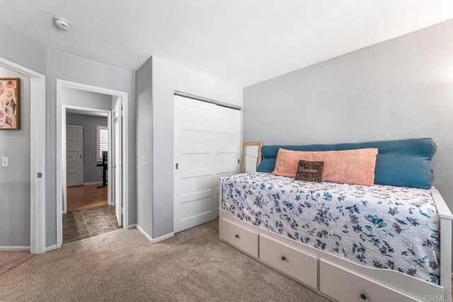 4610 Los Alamos Way Unit C, Oceanside, CA 92057 - bedroom with carpet flooring and baseboards