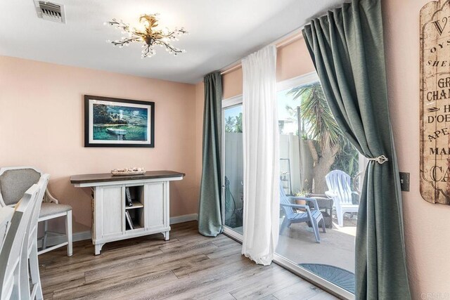 4610 Los Alamos Way Unit C, Oceanside, CA 92057 - interior space featuring light wood-type flooring and baseboards