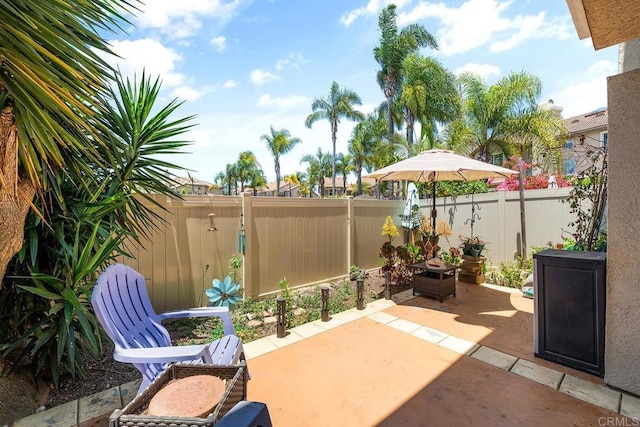 4610 Los Alamos Way Unit C, Oceanside, CA 92057 - fenced backyard with a patio area