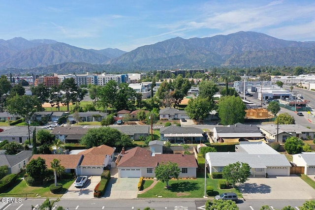 139 Spanner St, Monrovia, CA 91016 - aerial view of residential area featuring a mountain backdrop