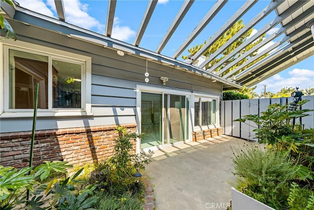 344 E Reed St, Covina, CA 91723 - view of patio featuring a pergola