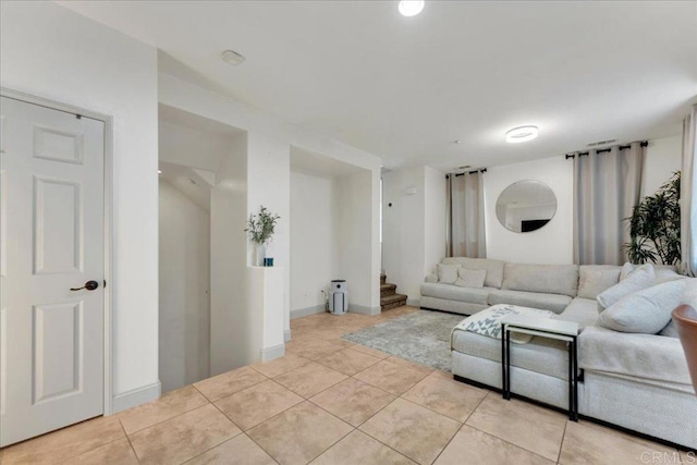 31210 Strawberry Tree Ln Unit 52, Temecula, CA 92592 - living area featuring light tile patterned flooring and stairway