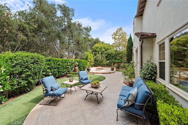 21 Corte Lomas Verdes, San Clemente, CA 92673 - view of patio / terrace with an outdoor fire pit