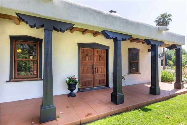 1615 Halsey St, Redlands, CA 92373 - entrance to property with a porch and stucco siding