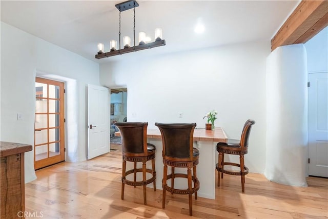1615 Halsey St, Redlands, CA 92373 - dining area with light wood finished floors