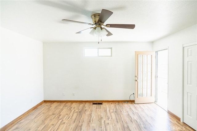 3117 Andre Ln, Turlock, CA 95382 - unfurnished room with light wood-type flooring and a ceiling fan
