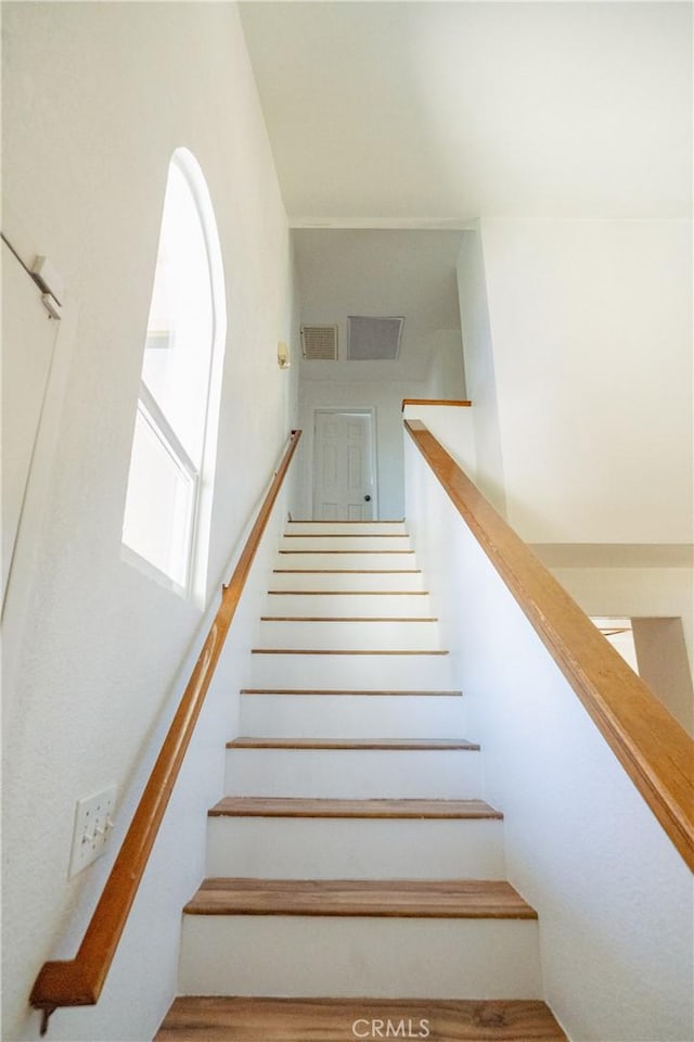 3117 Andre Ln, Turlock, CA 95382 - stairway featuring wood finished floors