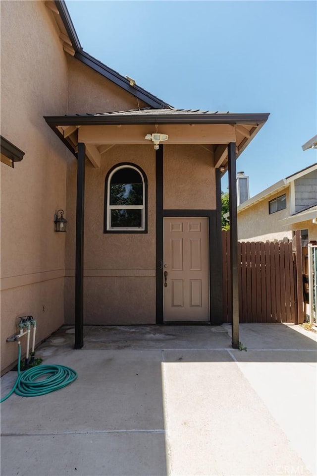 3117 Andre Ln, Turlock, CA 95382 - entrance to property featuring stucco siding and a patio