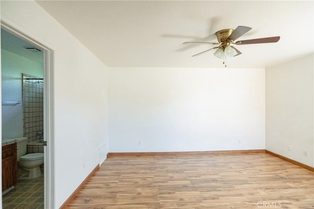 3117 Andre Ln, Turlock, CA 95382 - spare room with light wood finished floors and ceiling fan