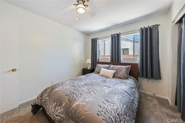 15403 Domart Ave, Norwalk, CA 90650 - bedroom featuring carpet, baseboards, and a ceiling fan