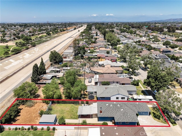 15403 Domart Ave, Norwalk, CA 90650 - aerial view of residential area featuring property boundaries highlighted