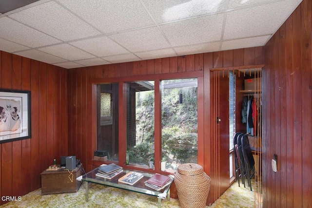 633 Norumbega Dr, Monrovia, CA 91016 - carpeted bedroom featuring wooden walls and a closet