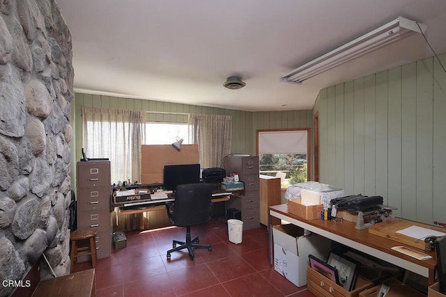 633 Norumbega Dr, Monrovia, CA 91016 - office with dark tile patterned floors