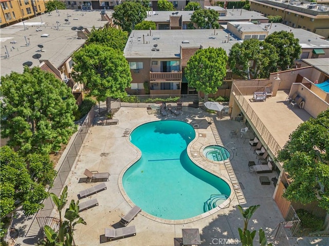 17900 Sherman Way Unit 416, Reseda, CA 91335 - community pool with a patio