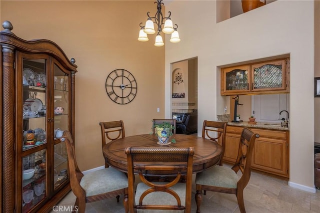 31436 Corte Sonora, Temecula, CA 92592 - dining area featuring a chandelier and baseboards