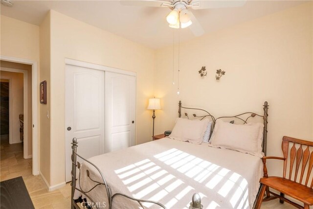 31436 Corte Sonora, Temecula, CA 92592 - bedroom featuring a closet and a ceiling fan
