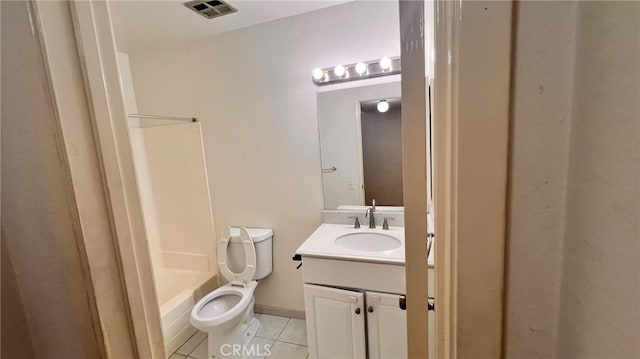 445 W Duarte Rd Unit 5, Arcadia, CA 91007 - bathroom with tile patterned floors, vanity, and shower / bath combination