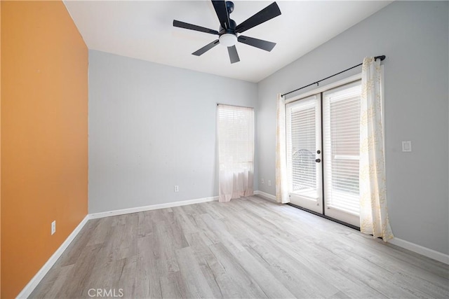 31460 Tulette Ln, Winchester, CA 92596 - unfurnished room featuring wood finished floors, ceiling fan, and baseboards