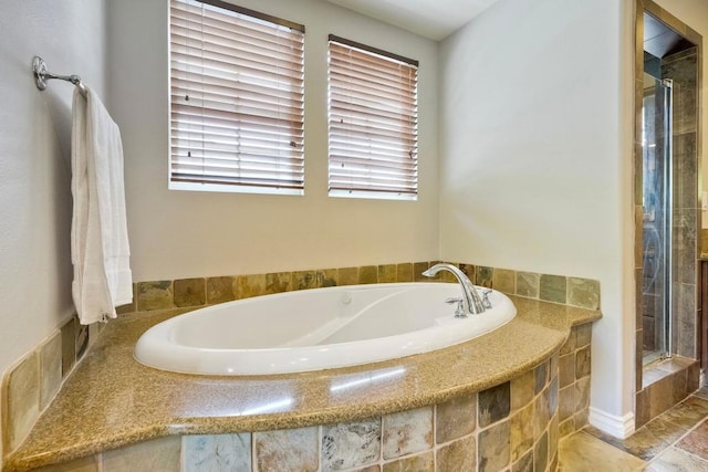 3522 Camino Cereza, Carlsbad, CA 92009 - full bathroom featuring a bath, a stall shower, and plenty of natural light