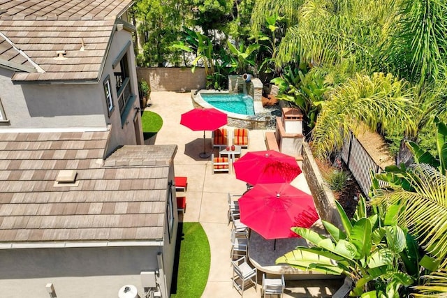 3522 Camino Cereza, Carlsbad, CA 92009 - fenced backyard featuring a patio and stairway