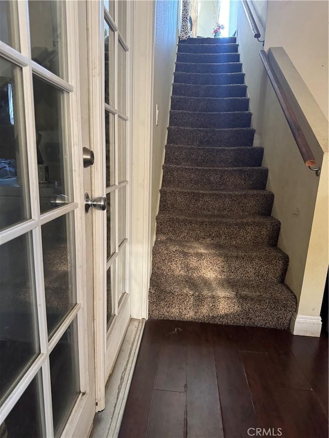 19549 Schoolcraft St, Reseda, CA 91335 - stairway with hardwood / wood-style flooring