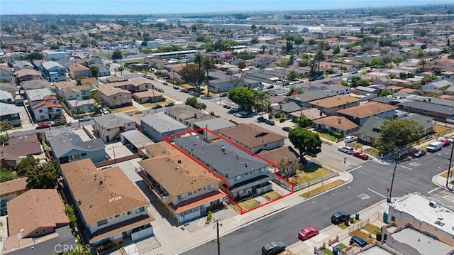 11726 Freeman Ave Unit A, Hawthorne, CA 90250 - aerial view of residential area featuring property parcel outlined