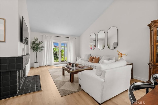 24232 Porto Nuovo, Dana Point, CA 92629 - living room with wood finished floors and vaulted ceiling